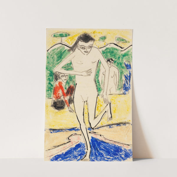 Fränzi vor Wandbehang (1911) by Ernst Ludwig Kirchner