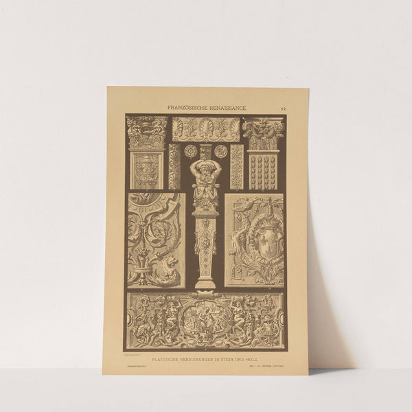 Franzosische Renaissance – Plastische Verzierungen in Stein und Holz (1887) by Heinrich Dolmetsch