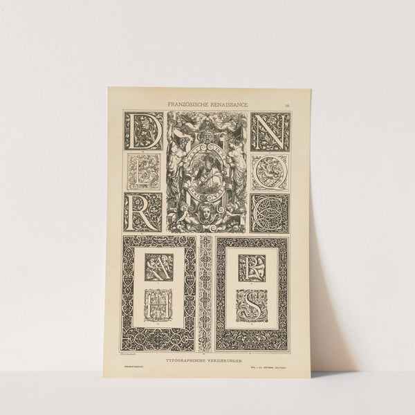 Franzosische Renaissance – Typographische Verzierungen (1887) by Heinrich Dolmetsch