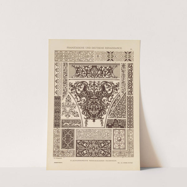 Franzosische und Deutsche Renaissance – Flachornamente verschiedener Techniken (1887) by Heinrich Dolmetsch
