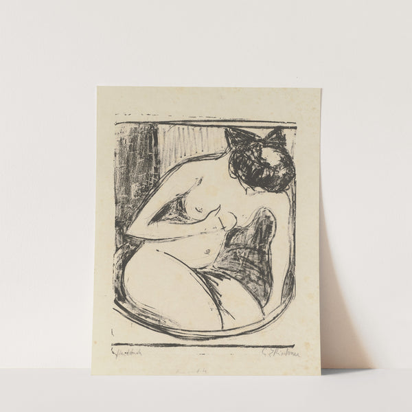 Frau im Bade (1908) by Ernst Ludwig Kirchner