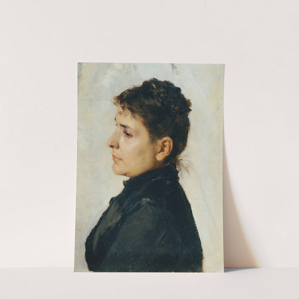 Frau im Profil by Hans Tichy