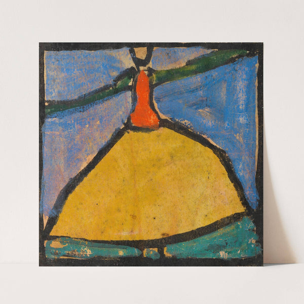 Frau mit ausgebreiteten Armen in gelbem Rock (1918) by Egon Schiele