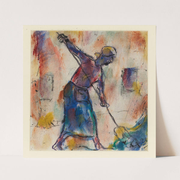 Frau mit Heugabel (1921) by Christian Rohlfs