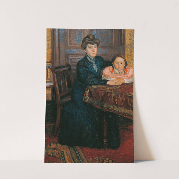 Frau mit Kind (Mathilde Schönberg mit Tochter Gertrud) Doppelbildnis Mathilde und Gertrud Schönberg by Richard Gerstl