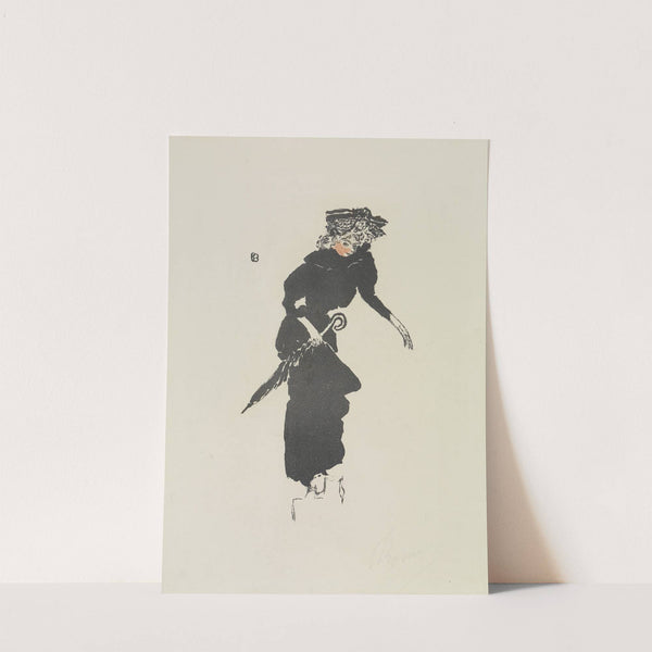 Frau mit Regenschirm (Femme au parapluie) by Pierre Bonnard