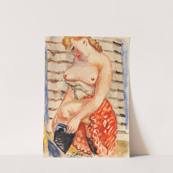 Frau mit schwarzen Strümpfen (1944) by Paul Kleinschmidt