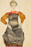 Frau mit schwarzer Schürze (1911)