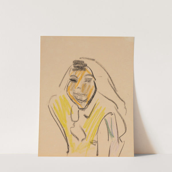 Frau vom Zirkus Schumann (Dresden) (1910) by Ernst Ludwig Kirchner