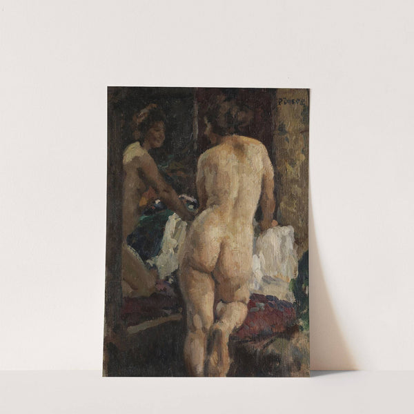 Frauenakt vor dem Spiegel by Paul Paede