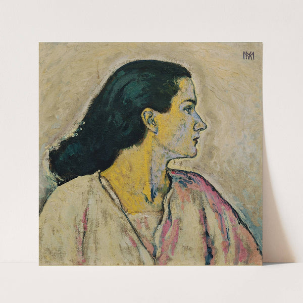 Frauenbildnis im Profil (1913) by Koloman Moser