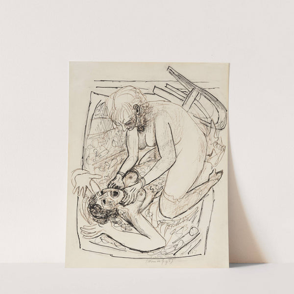 Frauenkampf (1947) by Max Beckmann