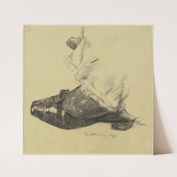 Frauenschuh und der untere Saum des Rockes (1893) by Wilhelm Altheim