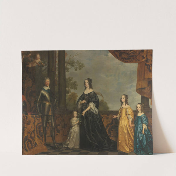 Frederick Henry, his Consort Amalia of Solms, and their Three Youngest Daughters by Gerard van Honthorst