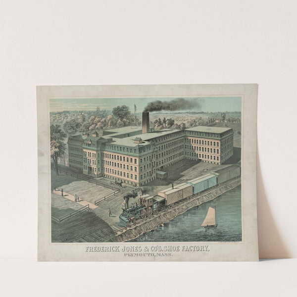 Frederick Jones & Co’s. shoe factory, Plymouth, Mass. by John H. Bufford'''s & Sons