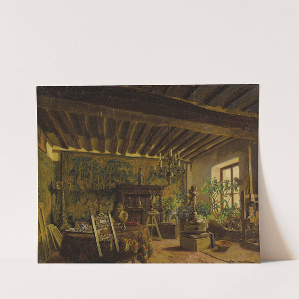 Frederick MacMonnies in his studio by Mary Macmonnies Low