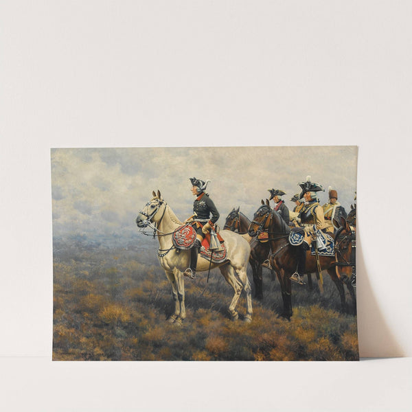 Frederick the Great Surveying the Field of Battle by Hugo Ungewitter