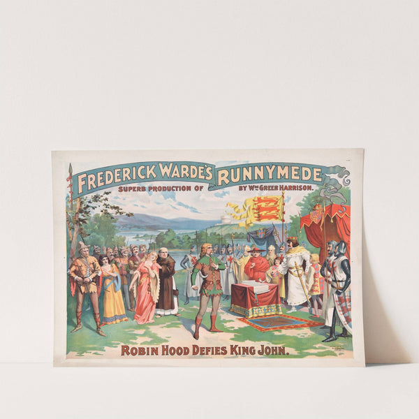 Frederick Warde's superb production of Runnymede by Wm. Greer Harrison. by Strobridge & Co. Lith.