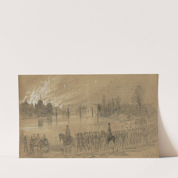 Fredericksburg, night of the 11th (1862) by Alfred Rudolph Waud