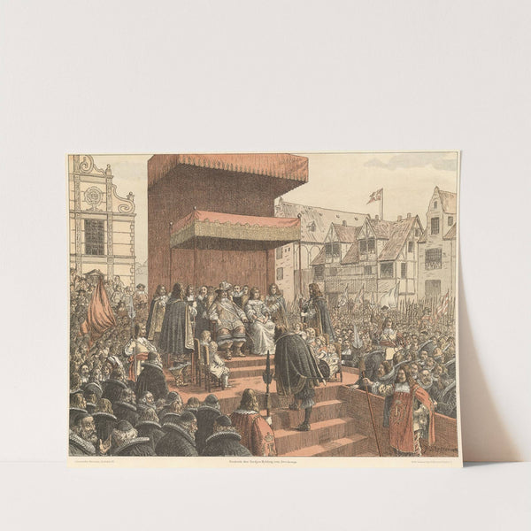 Frederik den Tredies hyldning som arvekonge (Frederick III is hailed as absolute monarch, 1660) by Poul Steffensen