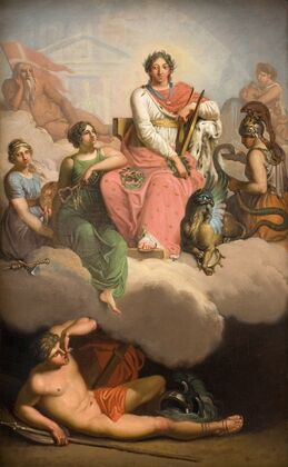 Frederik V as Patron of Science and the Arts (1787)