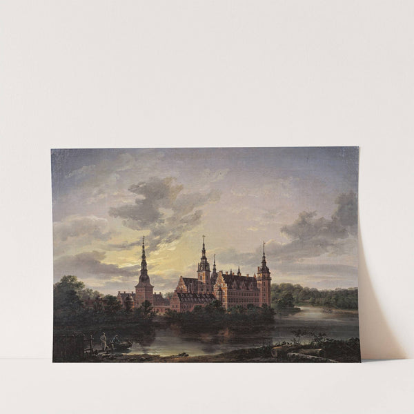 Frederiksborg Castle by moonlight by Johan Christian Dahl