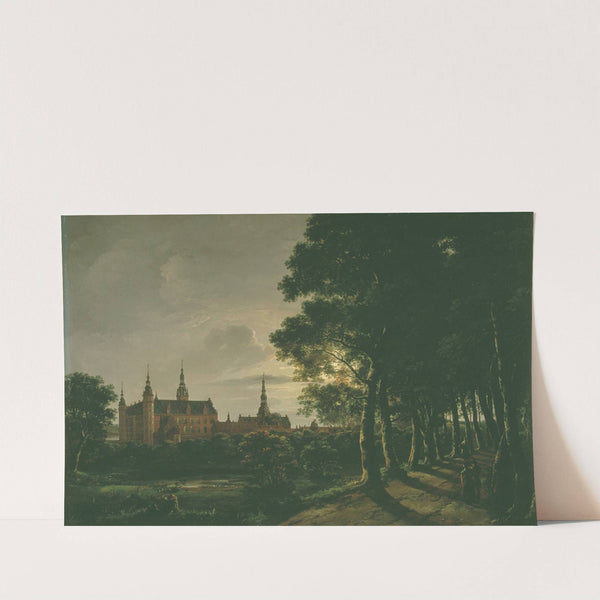 Frederiksborg Castle by Moonlight by Johan Christian Dahl