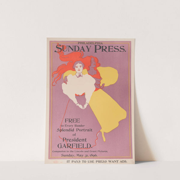 Free to every reader, splendid portrait of President Garfield by George Reiter Brill