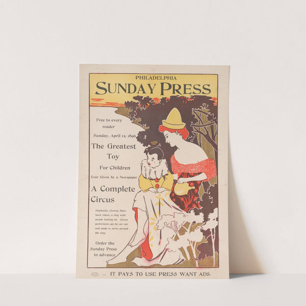 Free to every reader, Sunday, April 12th, 1896; the greatest toy for children ever given by a newspaper - a complete circus. by George Reiter Brill