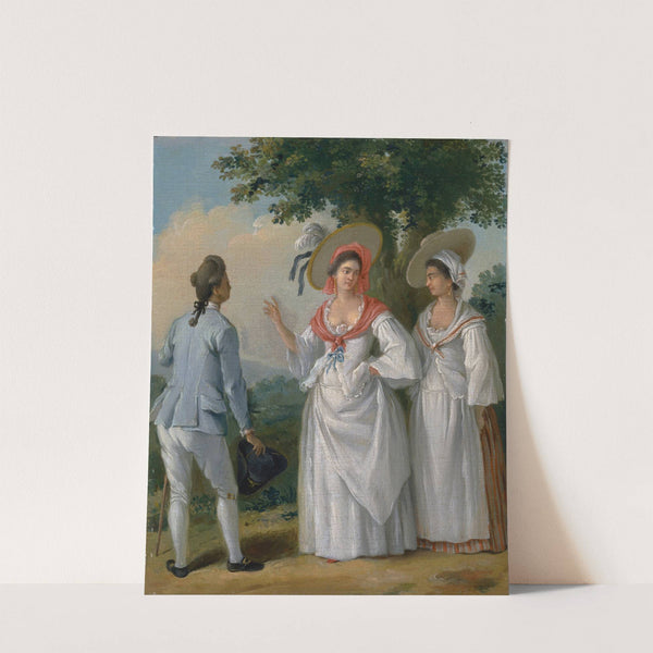 Free West Indian Creoles In Elegant Dress (circa 1780) by Agostino Brunias