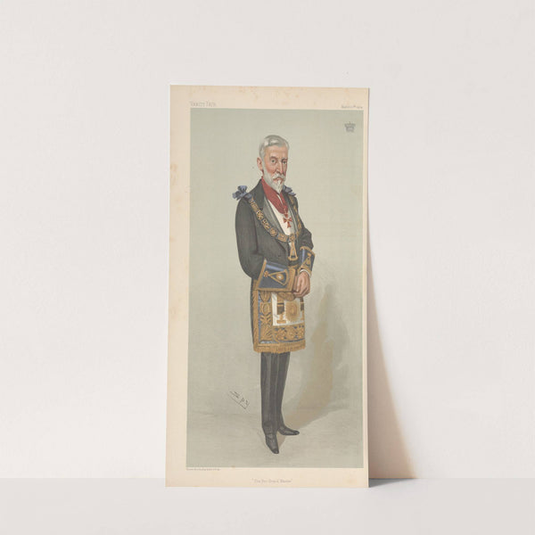 Freemasons; ‘The Pro Grand Master’, The Earl of Amherst, March 10, 1904 (1904) by Leslie Matthew Ward