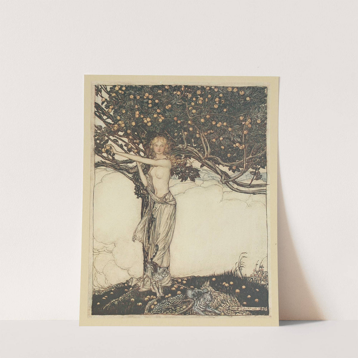 Freia, the fair one (1910) by Arthur Rackham