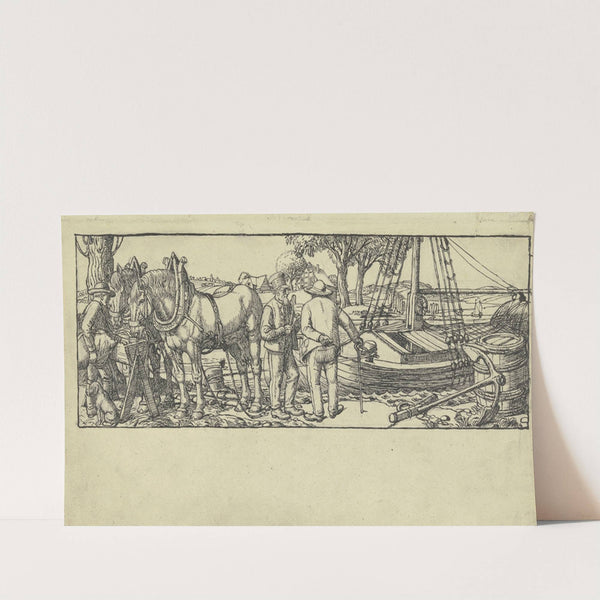 Freighter on the Main by Fritz Boehle