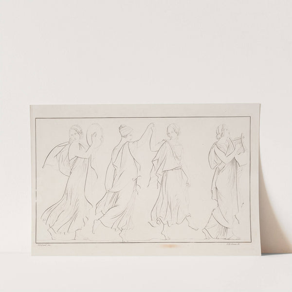 Fremstilling med dansende kvinder by Carl Edvard Sonne