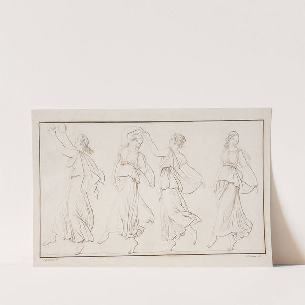 Fremstilling med dansende kvinder by Carl Edvard Sonne