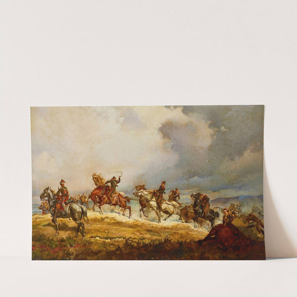 French Artillery on the March by Elizabeth Southerden Thompson