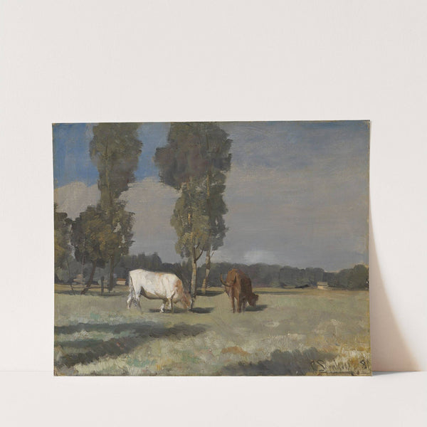 French Farm. Study for Ferme Venoix 1881 by Christian Skredsvig