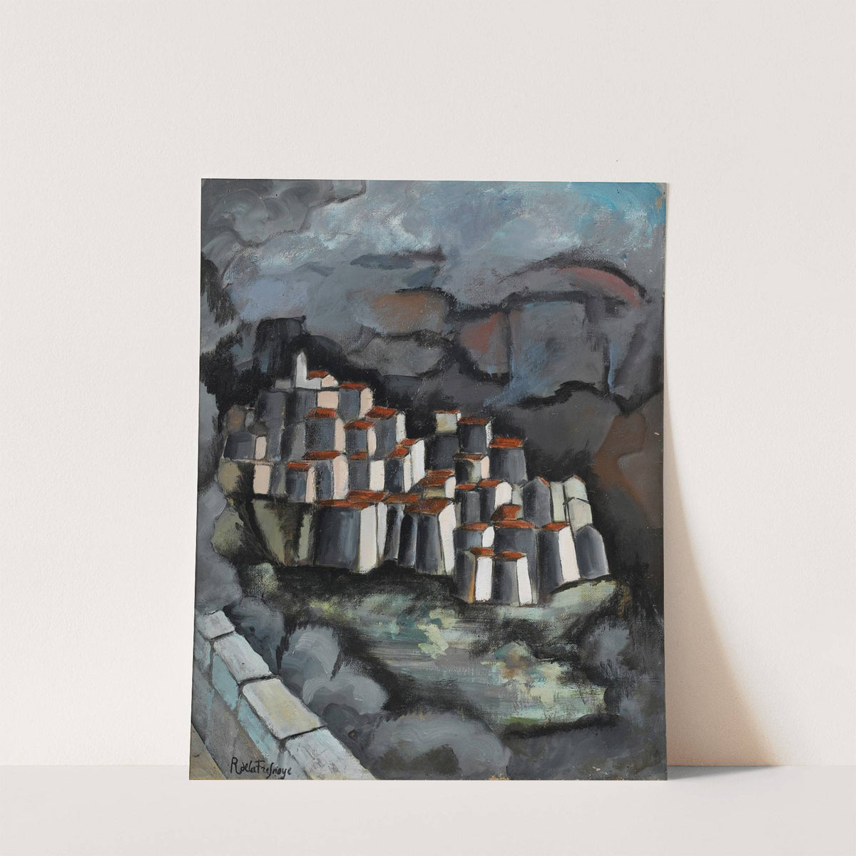 French hill town by Roger de La Fresnaye