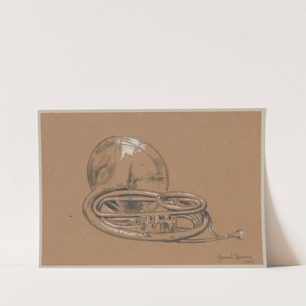 French horn (1885) by Hans Thoma