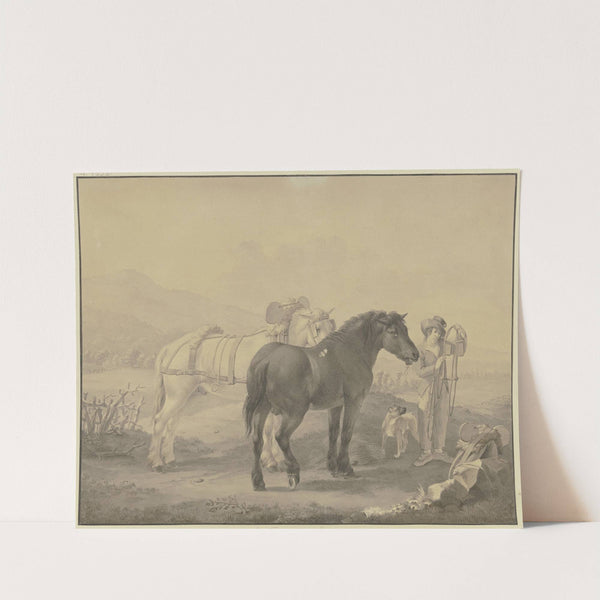 French horses (1798) by Johann Georg Pforr