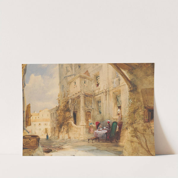 French Scene With Figures by James Holland