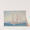 French Windjammer At Anchor Signed And Indistinctly (1900) by Henry Scott Tuke