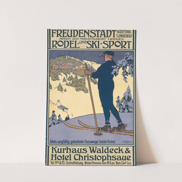 Freudenstadt Württemberg Schwarzwald. Kurhaus Waldecke und Hotel Christophaue (1908) by Kornsand und Co.