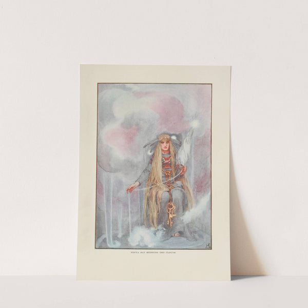 Freya sat spinning the clouds by Helen Stratton