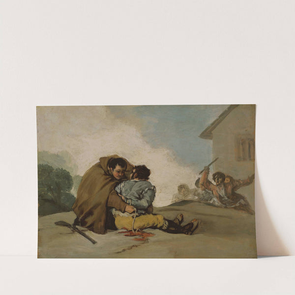Friar Pedro Binds El Maragato with a Rope (c. 1806) by Francisco de Goya