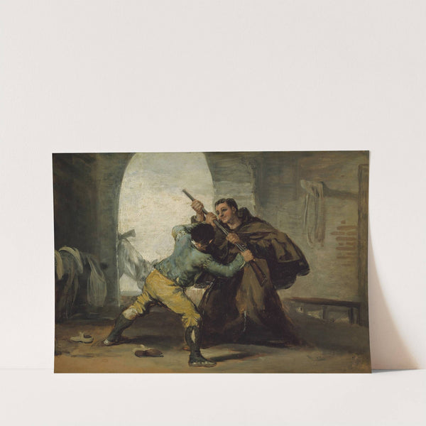 Friar Pedro Wrests the Gun from El Maragato (c. 1806) by Francisco de Goya