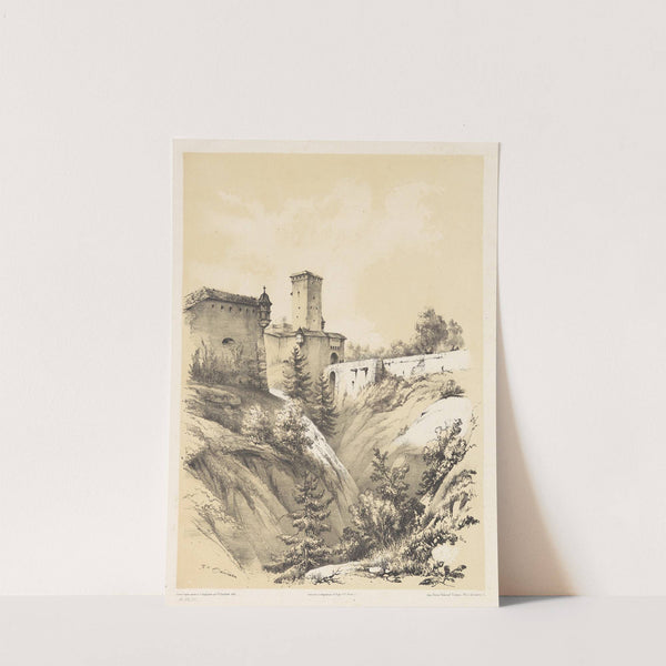 Fribourg (Suisse) (Porte de Morat) (1838) by Frédéric-François d' Andiran