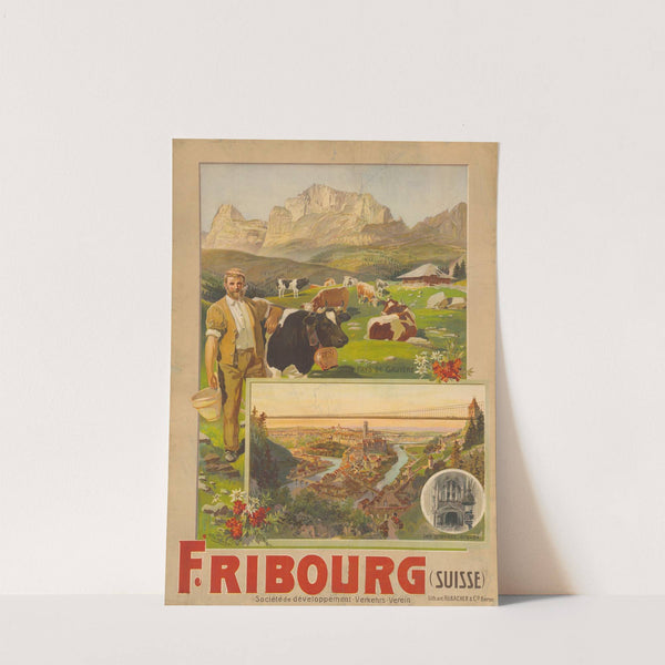 Fribourg (Suisse). Société de développement Verkehrs-Verein (1906) by Anton Reckziegel