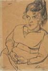 Fridel Battenberg, Halbfigur, sitzend
