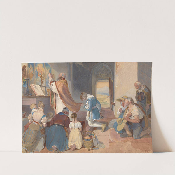 Fridolin Assists with the Holy Mass by Peter Fendi